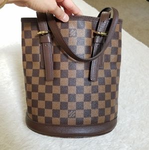 Louis Vuitton Dark Brown Checkered Shoulder Bag